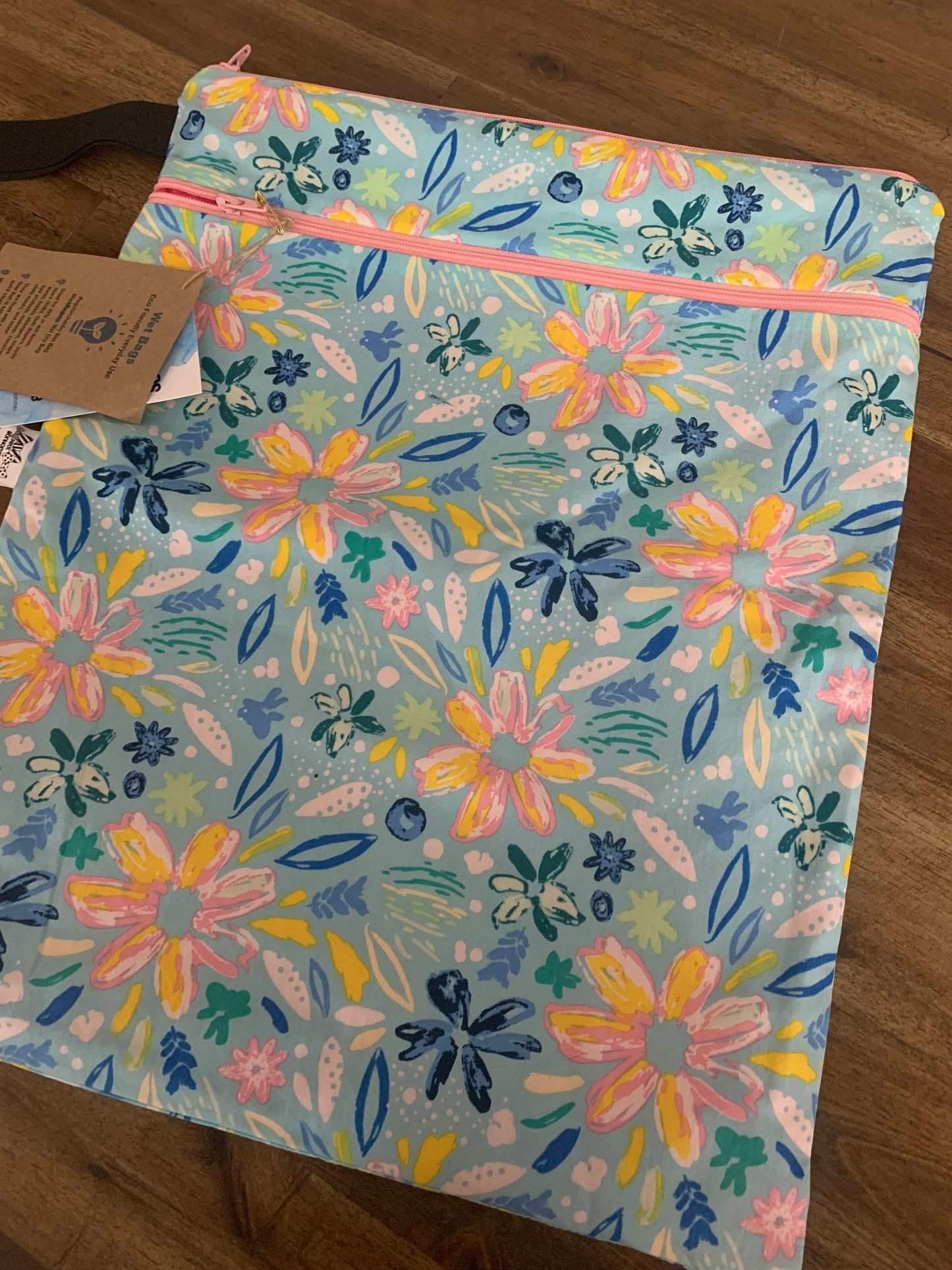 Wet Bag - Summer Daze Floral on Blue