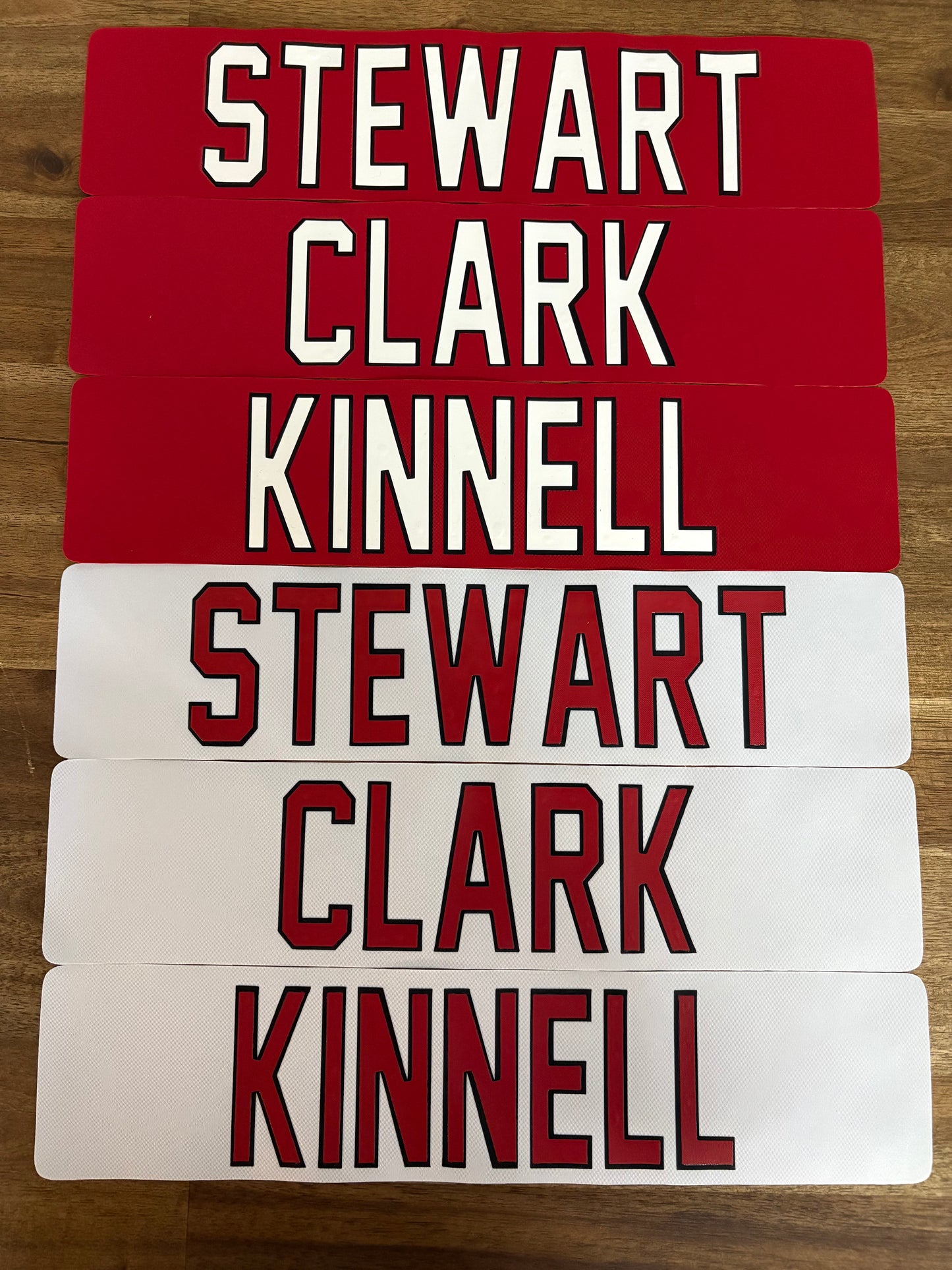 Name Bars - Custom Order - Double Colour - Individual Item