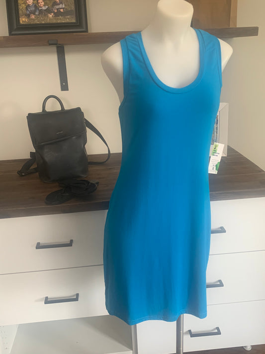 Bamboo Women's Racerback Tank Dress - Electric Blue