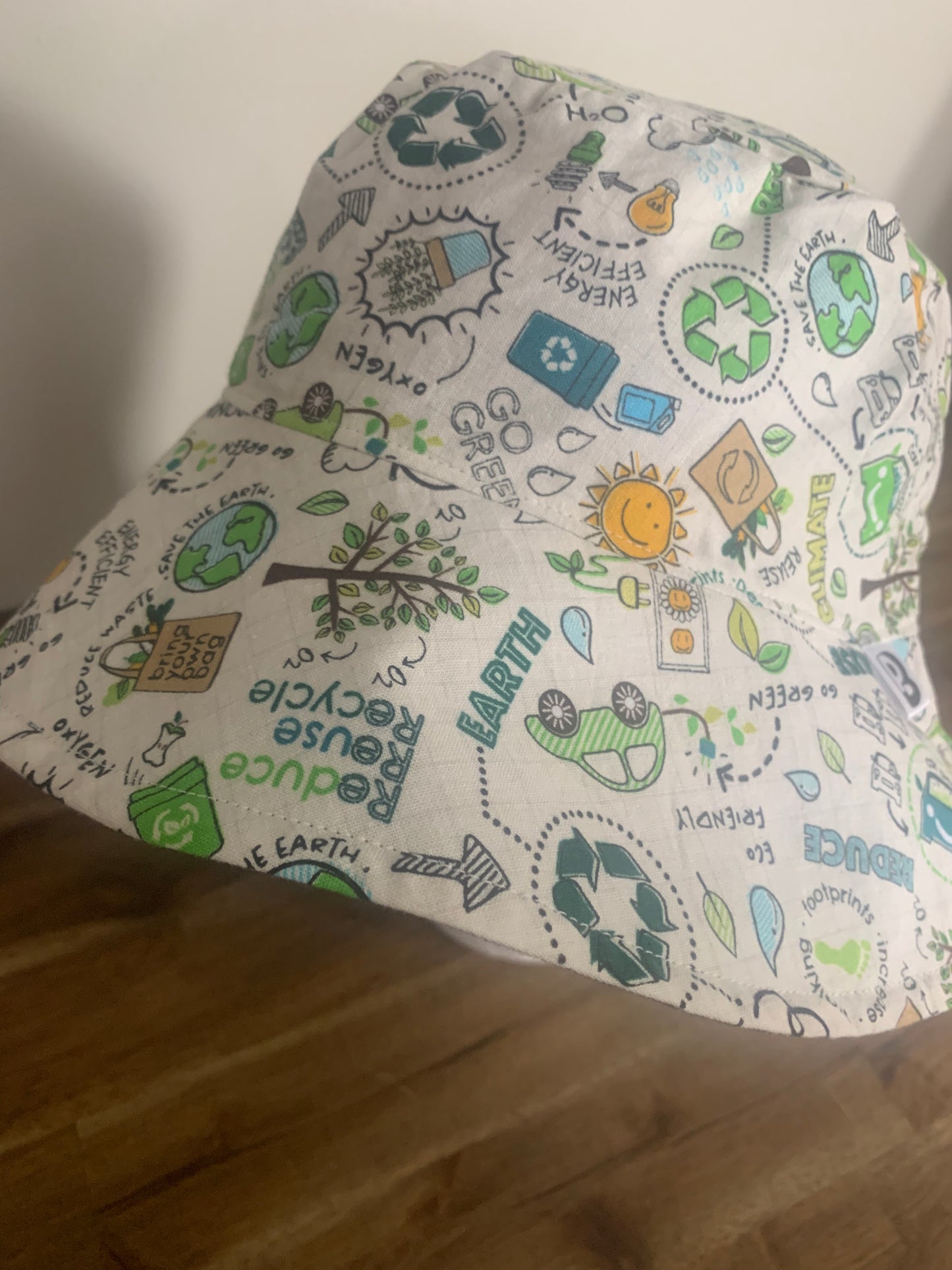 Bucket Hat - Reduce Reuse Recycle Green