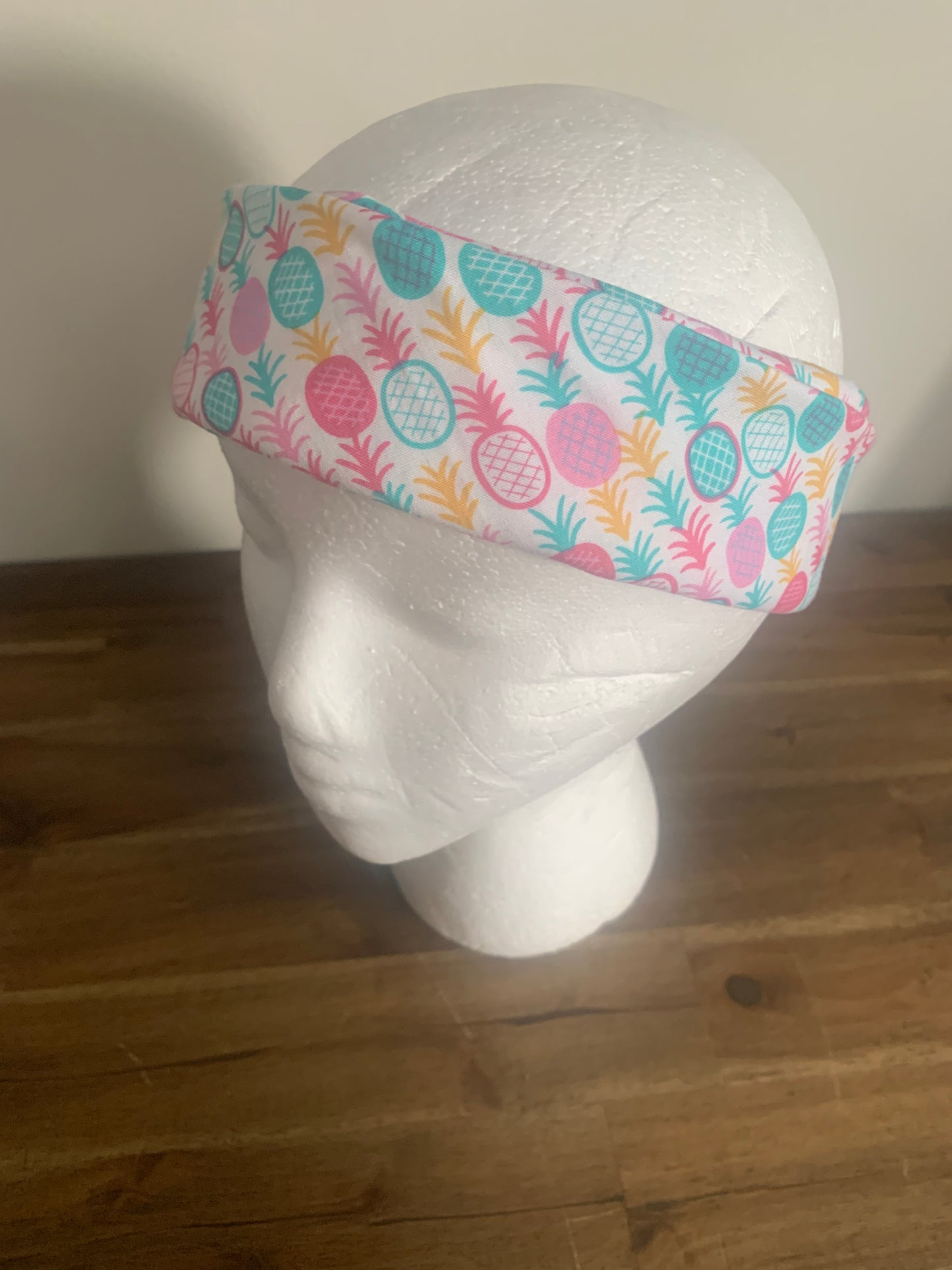 Bandana - Pineapples Teal Pink