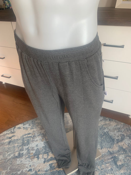 Bamboo Jogger Pants - Charcoal Grey Mix