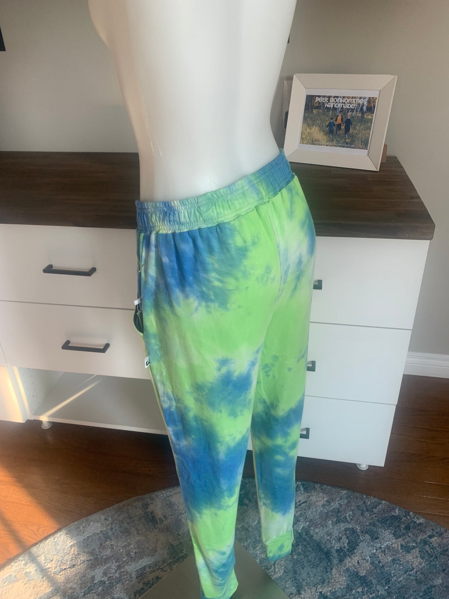 Bamboo Jogger Pants Tie Dye - Green/Blue