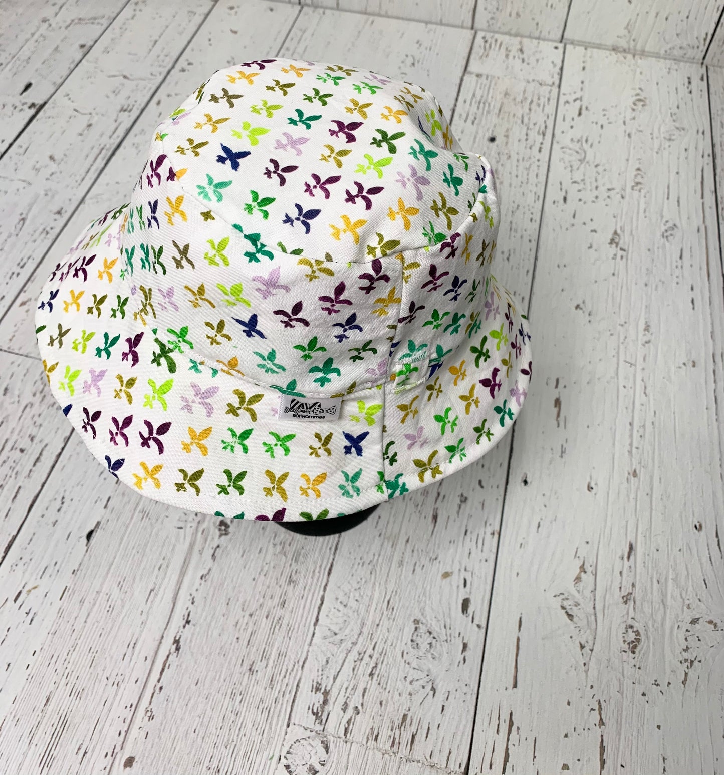 Bucket Hat - Fleur de lis Mardi Gras Stripe