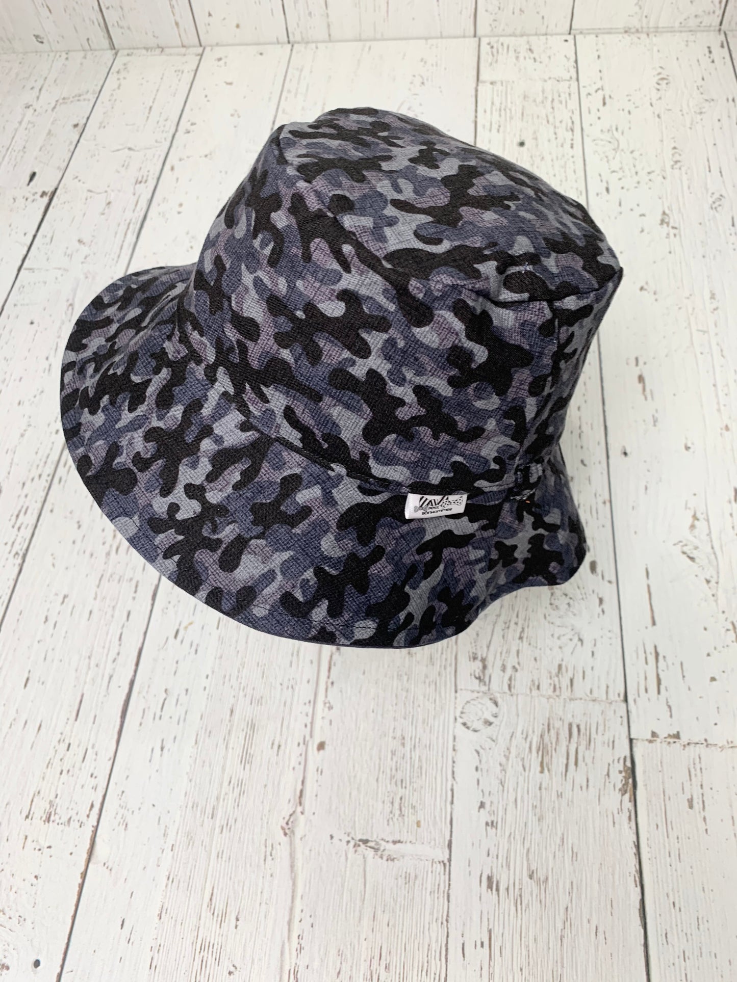Bucket Hat - Black Grey Camo