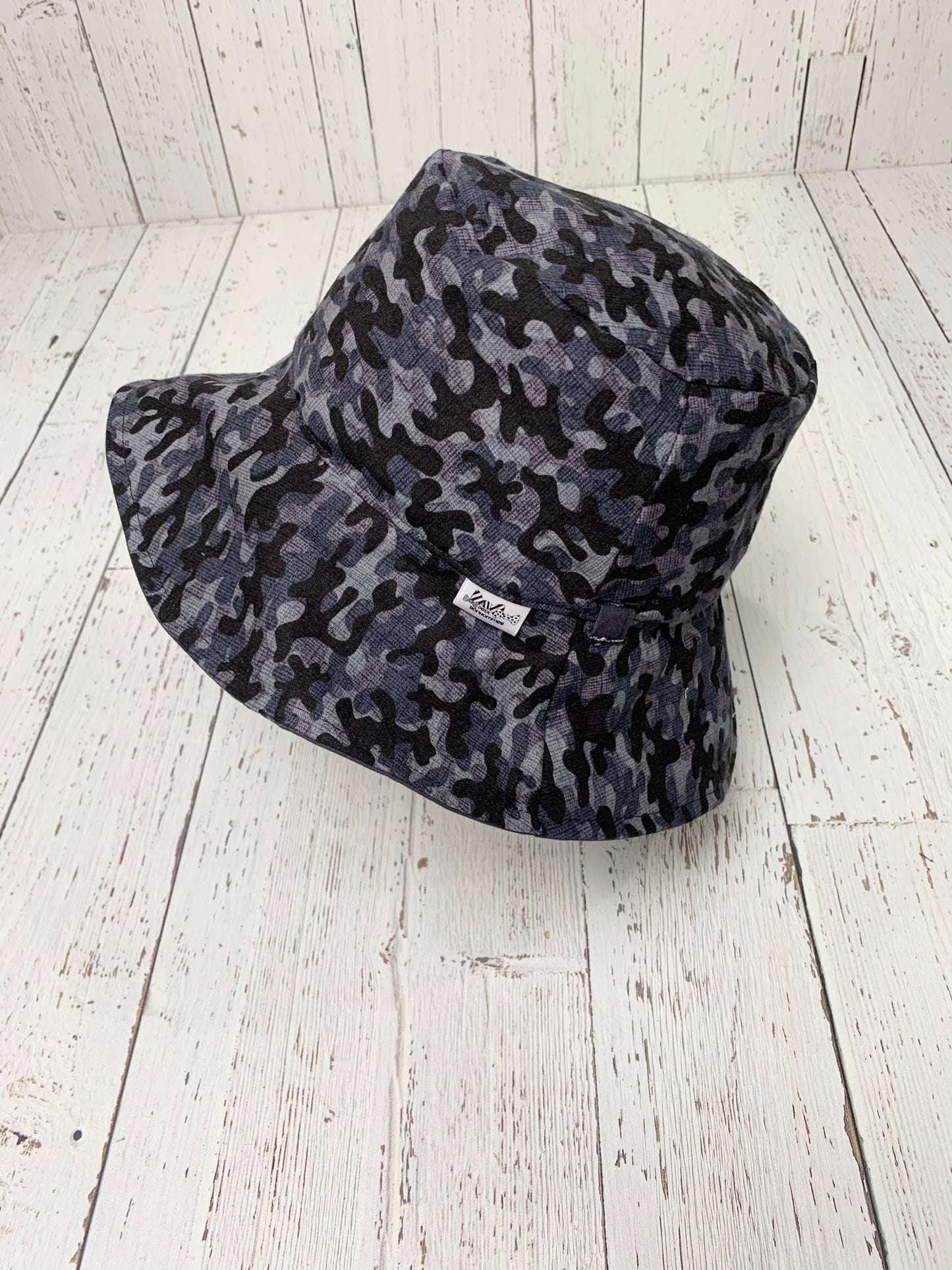 Bucket Hat - Black Grey Camo