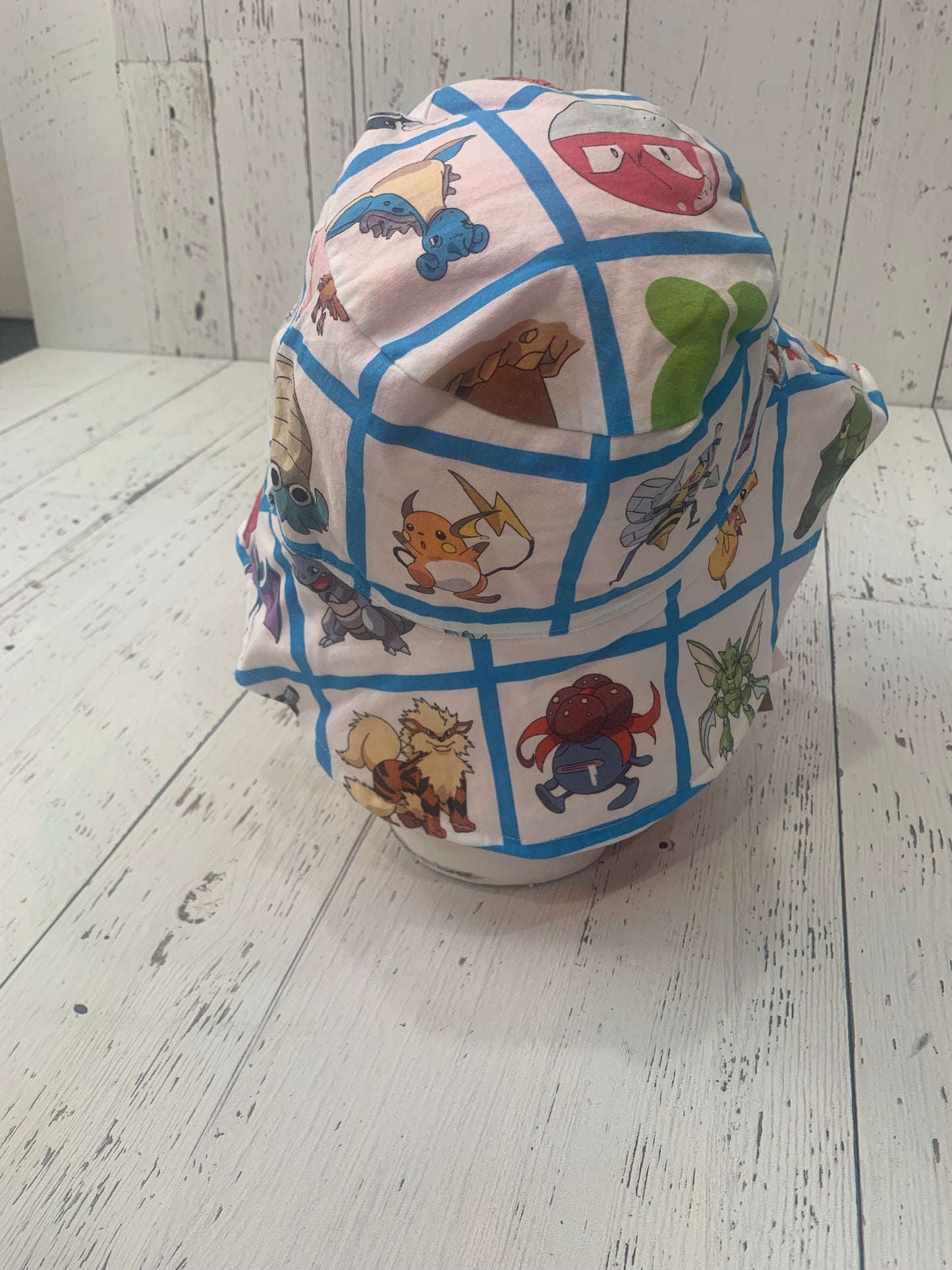 Bucket Hat - Pokemon Multi on White