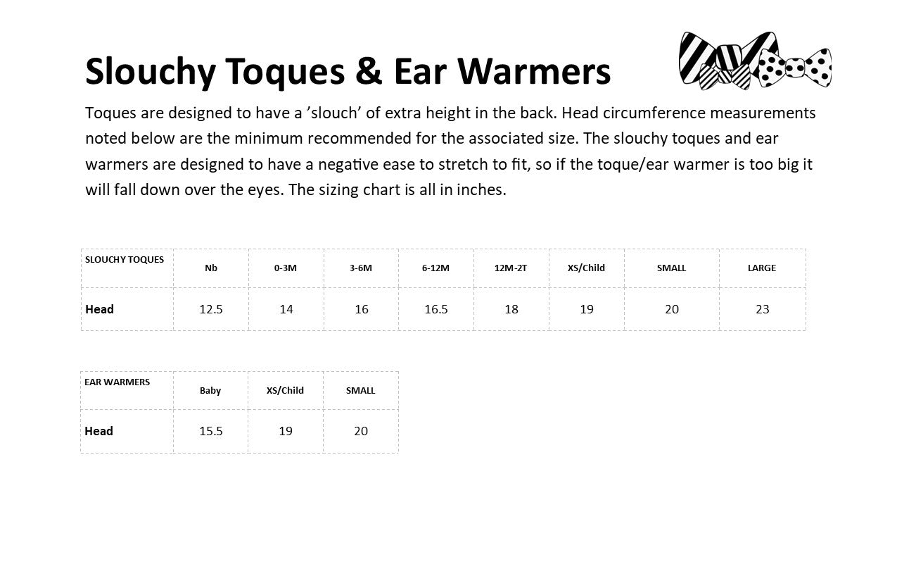 Ear Warmer - Navy Triangles