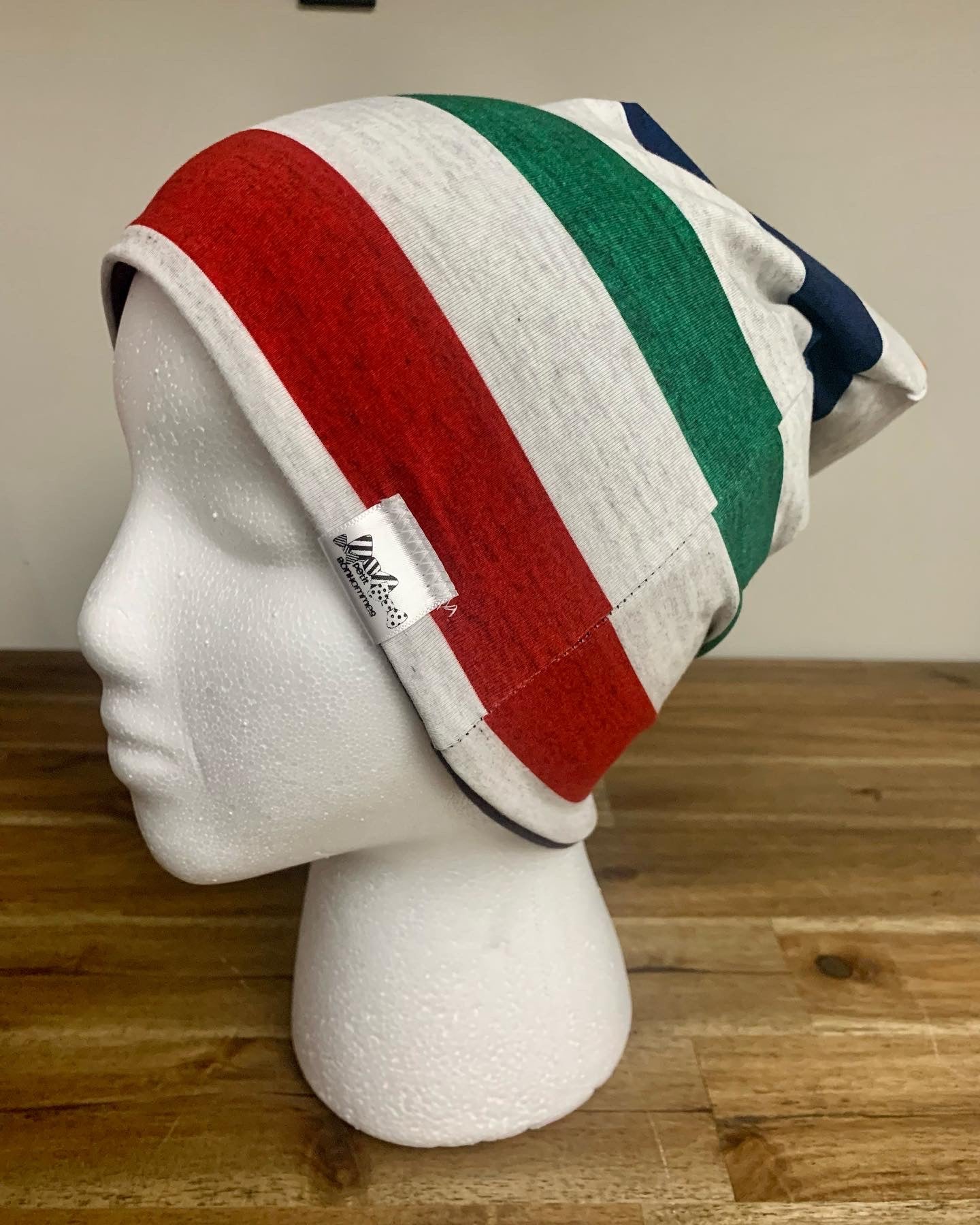 Slouchy Toque - Primary Stripes