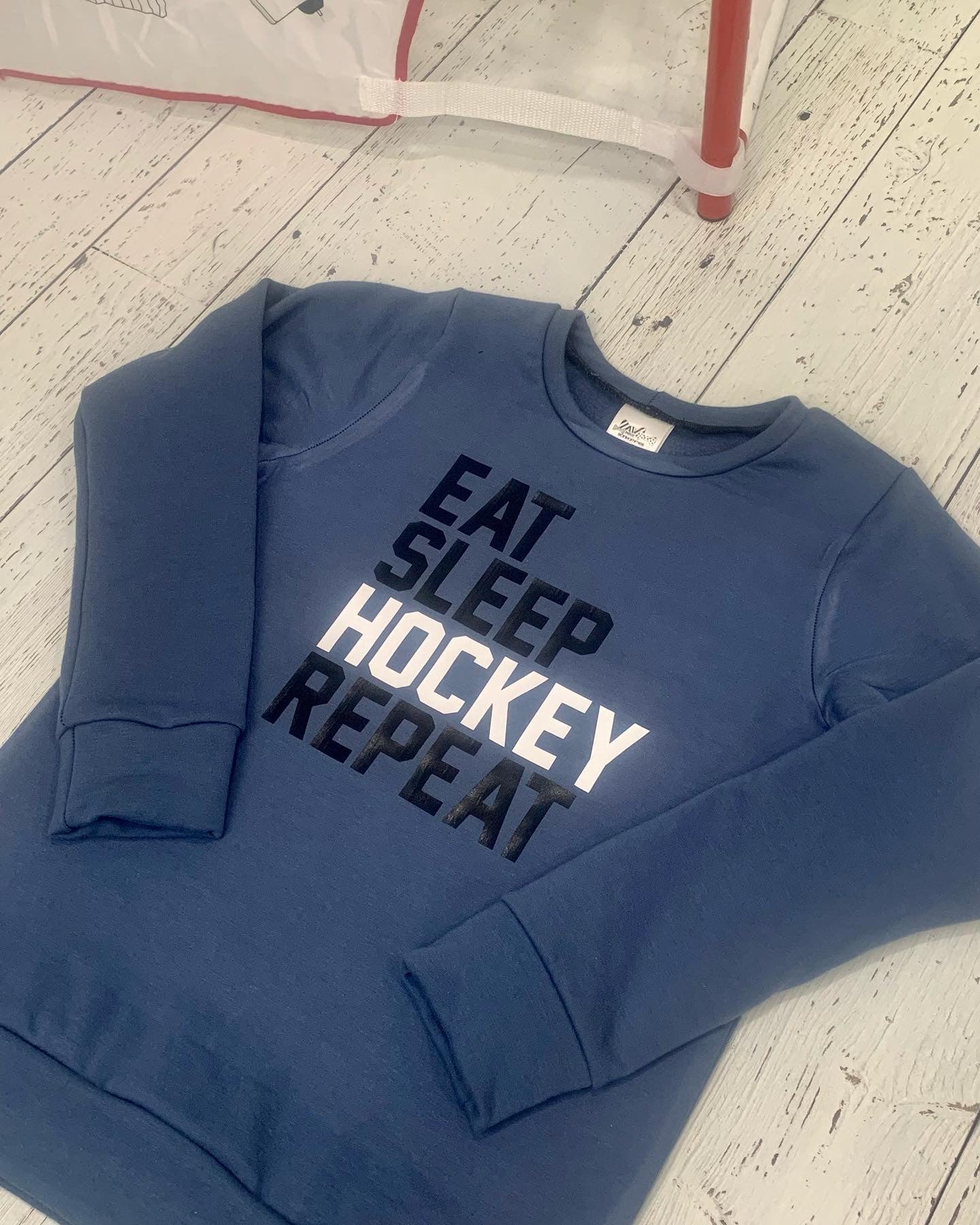Bamboo Unisex Pullover Sweater - Eat Sleep Hockey Repeat