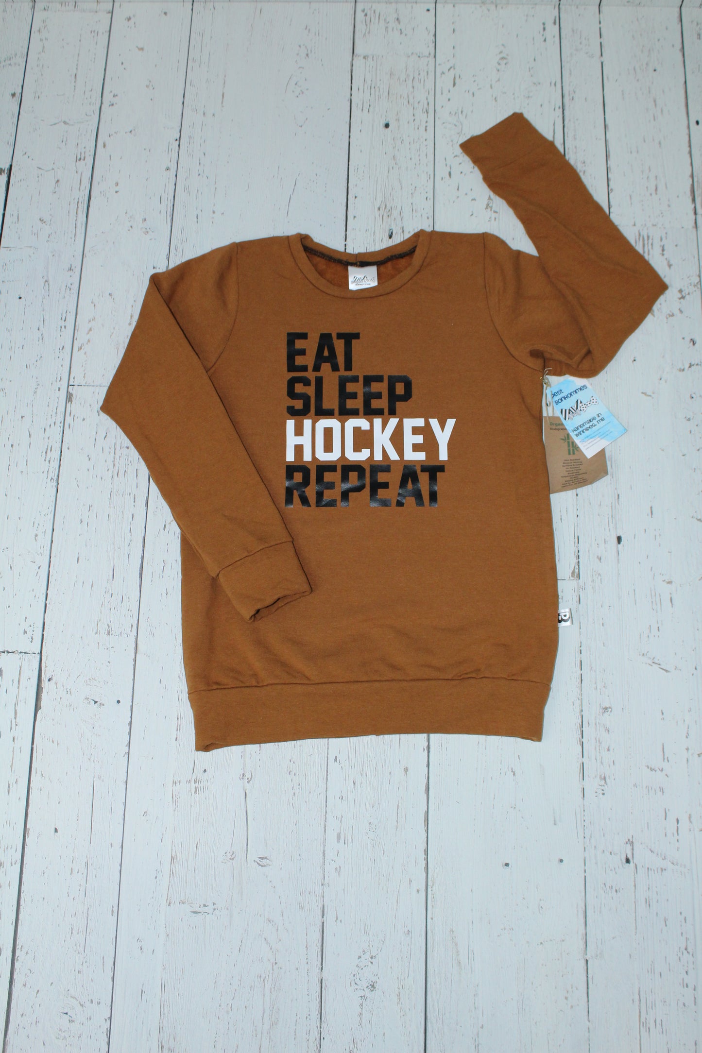 Bamboo Unisex Pullover Sweater - Eat Sleep Hockey Repeat