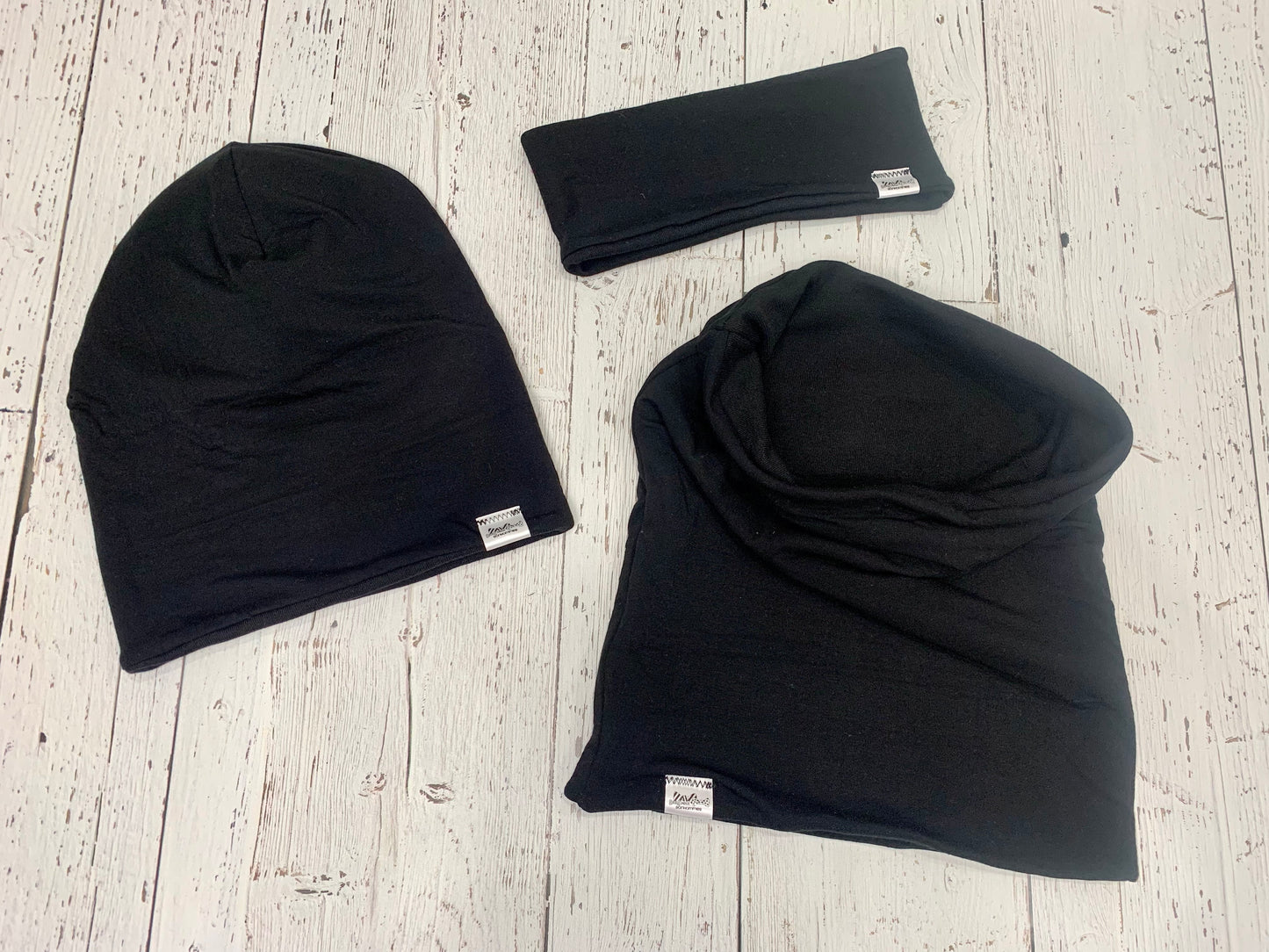 Slouchy Toque - Black Solid
