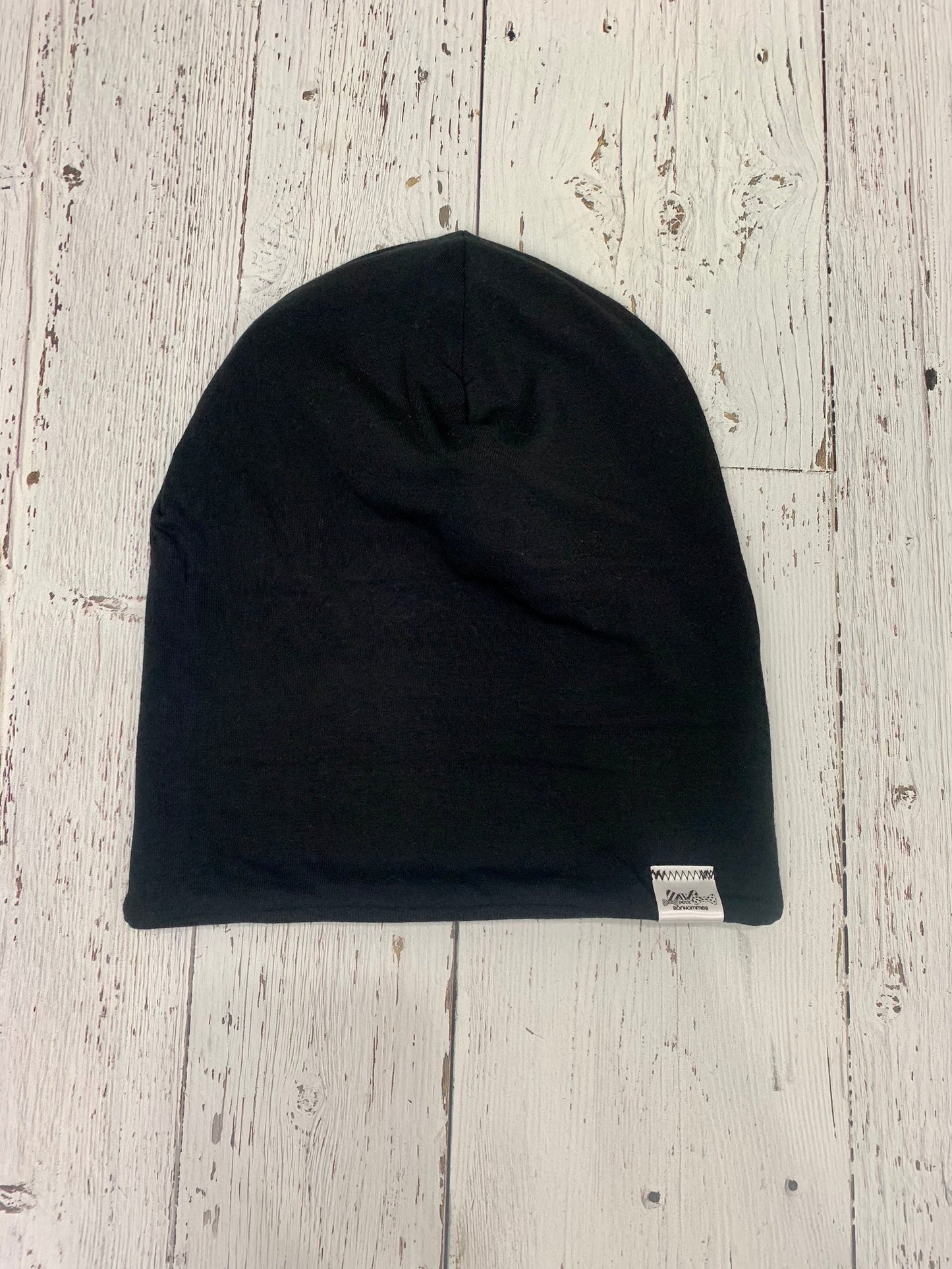 Slouchy Toque - Black Solid