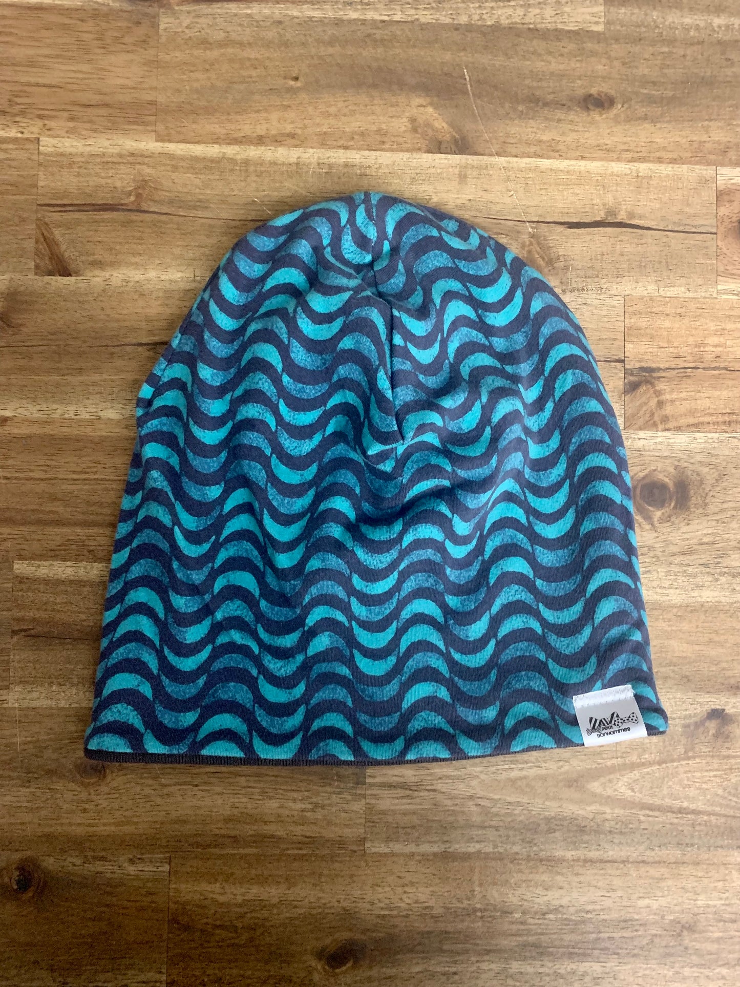 Slouchy Toque - Teal Waves