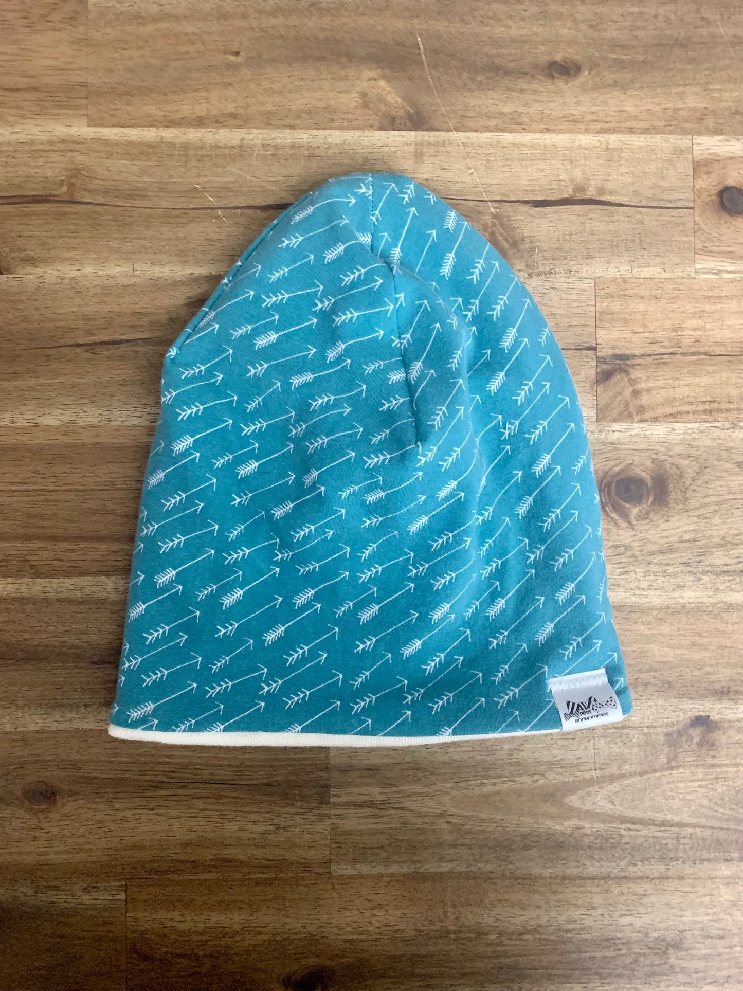 Slouchy Toque - Teal Arrows