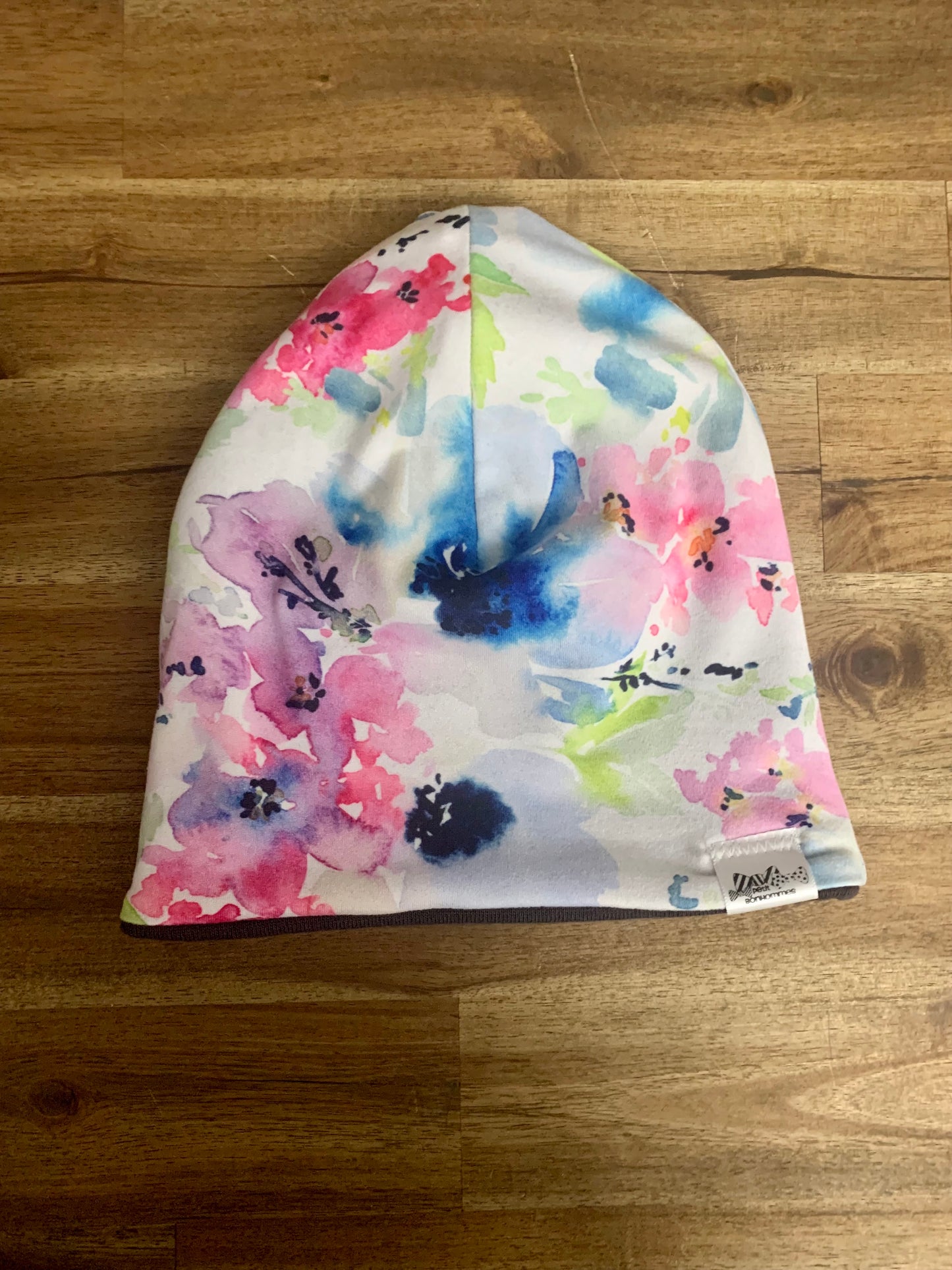 Slouchy Toque - Watercolour Floral
