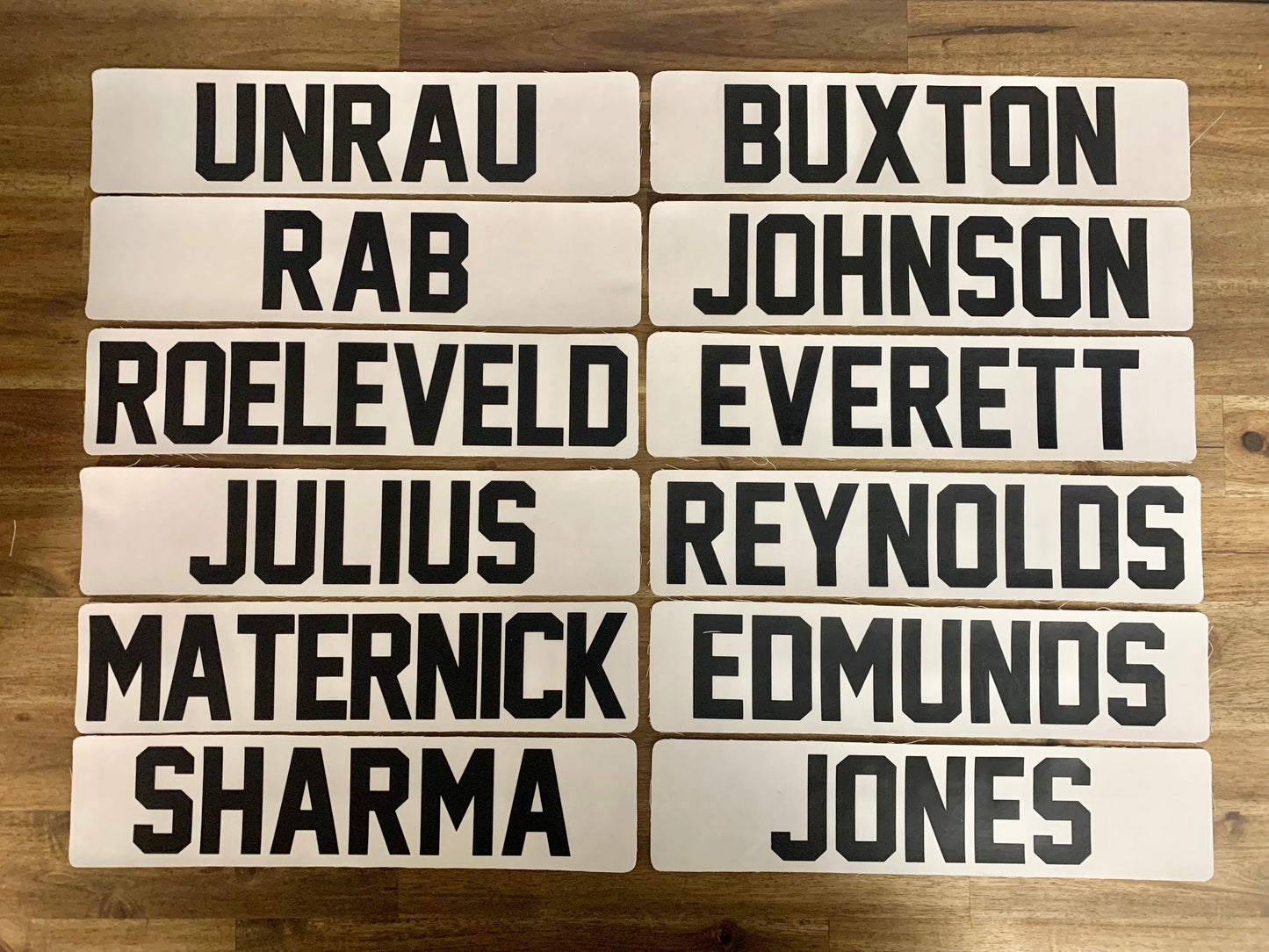 Name Bars - Custom Order - Individual Item