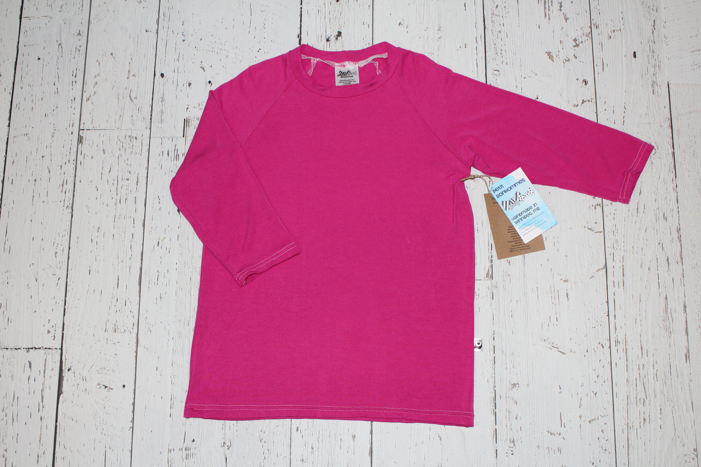 Bamboo Raglan - Neon Pink