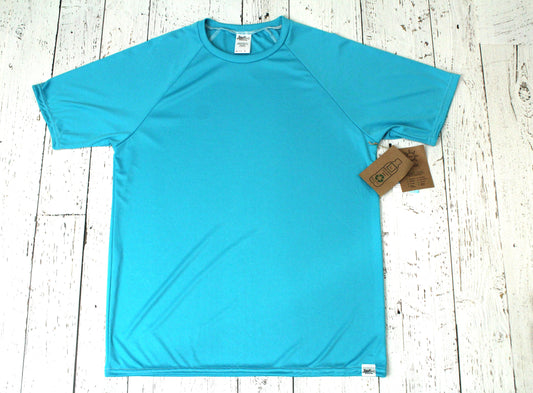 Activewear Loose Fit Raglan T-Shirt - Moroccan Blue